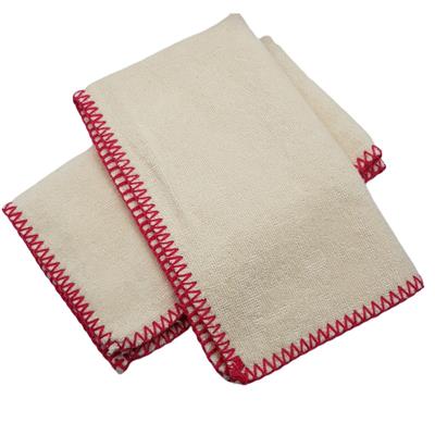 Hand Towel Stitched Peshkir Natural - Fuchsia