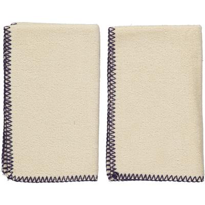 Hand Towel Stitched Peshkir Natural - Dark Purple