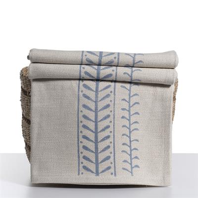 Gazel Throw Natural - Blue