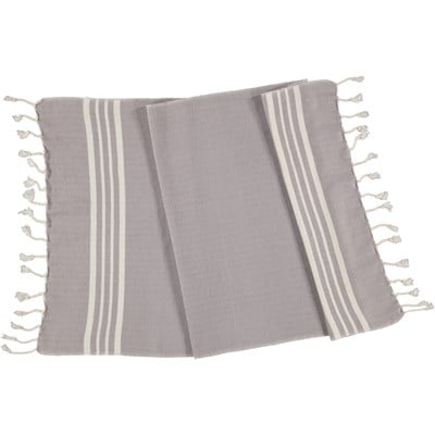 Hand Towel Krem Sultan Peshkir Light Grey