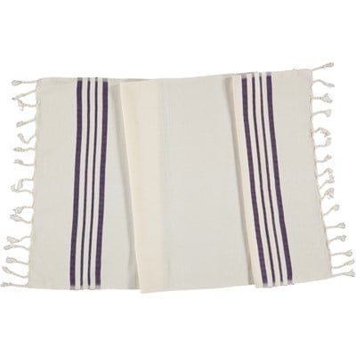 Hand Towel Krem Sultan Peshkir Natural - Dark Purple