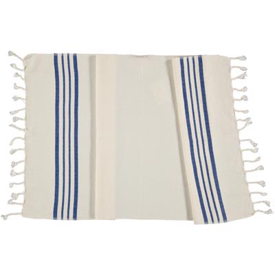 Hand Towel Krem Sultan Peshkir Natural - Royal Blue