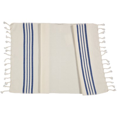 Hand Towel Krem Sultan Peshkir Natural - Royal Blue