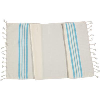 Hand Towel Krem Sultan Peshkir Natural - Turquoise