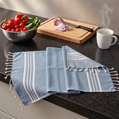Hand Towel Krem Sultan Peshkir Air Blue