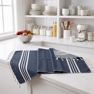 Hand Towel Krem Sultan Peshkir Navy