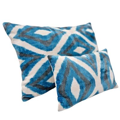 Ikat Ikat Cushion Cover Blue