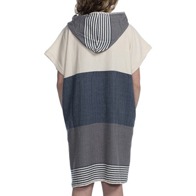 Twin Sultan Poncho Navy - Dark Grey - Natural