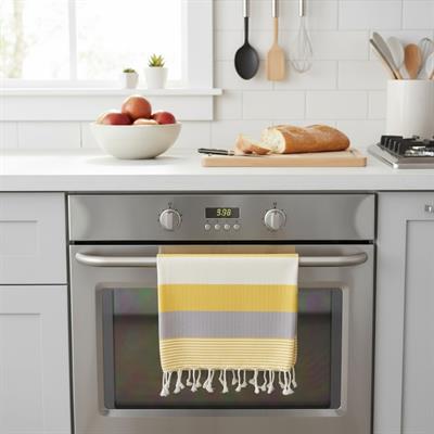 Twin Sultan Peshkir Yellow - Taupe - Natural