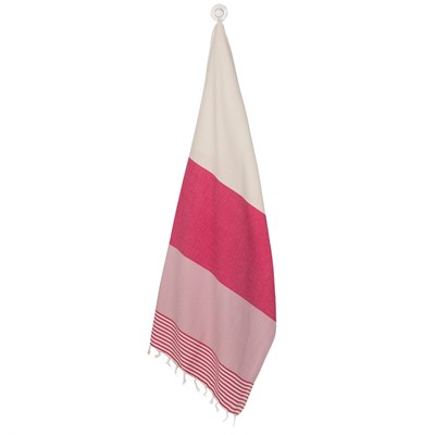 İkiz Sultan Peştemal Fuşya - Gül Pembe - Ham