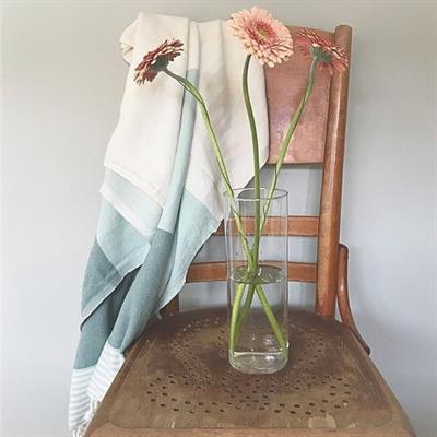 Twin Sultan Peshtemal Mint Green - Almond Green - Natural