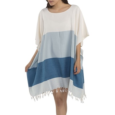 Twin Sultan Tunic Light Blue - Petrol Blue - Natural