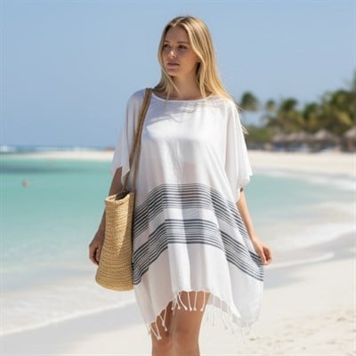 Thin Line Tunic Navy