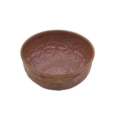 Decorative Pattern Bath Bowl Copper