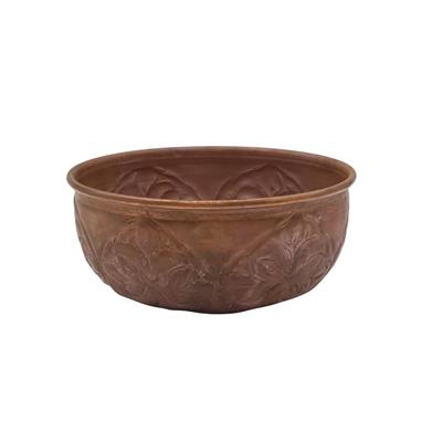 Decorative Pattern Bath Bowl Copper