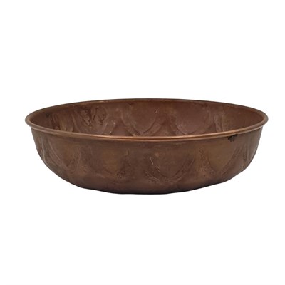 Decorative Pattern Bath Bowl Copper
