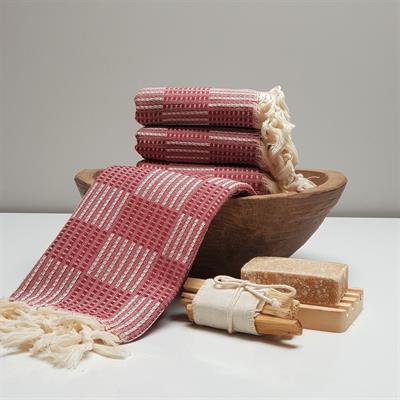 Square Peshkir Bordeaux