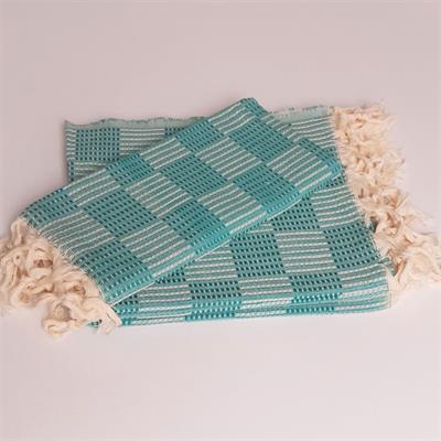 Square Peshkir Fanfare Green