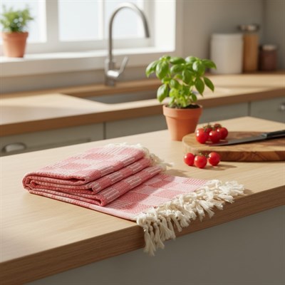 Square Peshkir Red