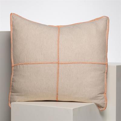 Patchwork Classic Cushion Cover Natural - Melon