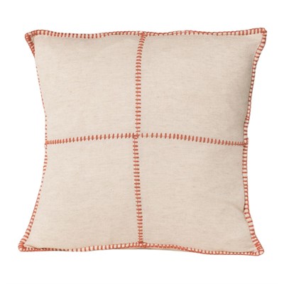 Patchwork Classic Cushion Cover Natural - Brick