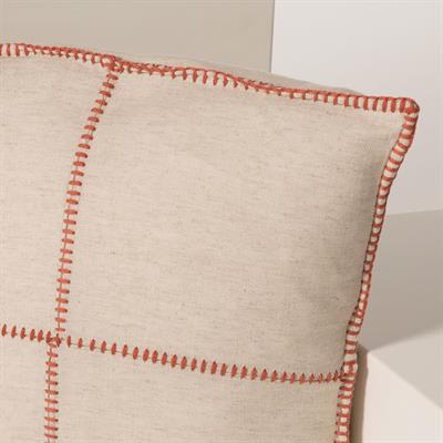 Patchwork Classic Cushion Cover Natural - Brick