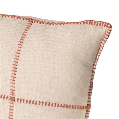 Patchwork Classic Cushion Cover Natural - Brick