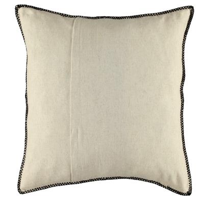 Patchwork Classic Cushion Cover Natural - Black