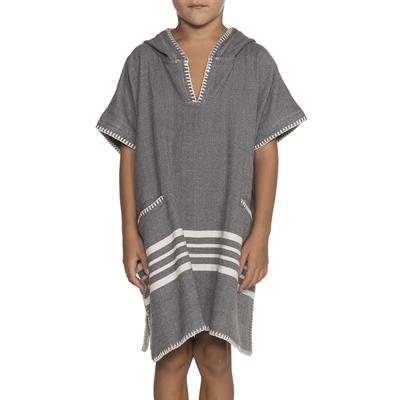 Krem Sultan Çocuk Panço Koyu Gri