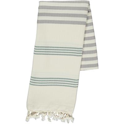 Krem Sultan Fun Peshtemal Almond Green - Light Grey - Natural