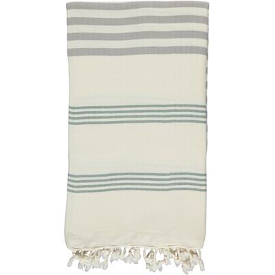 Krem Sultan Fun Peshtemal Almond Green - Light Grey - Natural