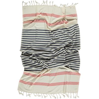 Krem Sultan Fun Peshtemal Red - Navy - Natural