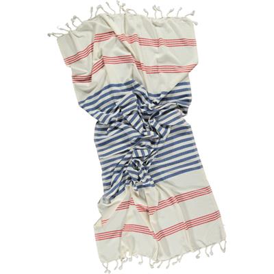 Krem Sultan Fun Peshtemal Red - Royal Blue - Natural