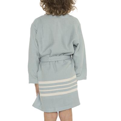 Krem Sultan with Terry Lining Kids Bathrobe Light Blue