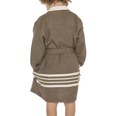 Krem Sultan with Terry Lining Kids Bathrobe Khaki