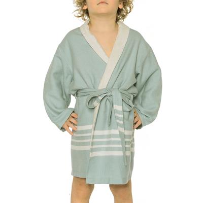 Krem Sultan with Terry Lining Kids Bathrobe Mint Green