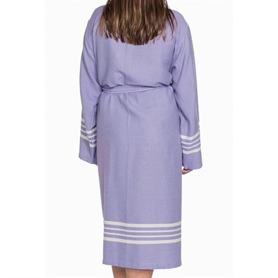 Krem Sultan Bathrobe Kimono Lilac