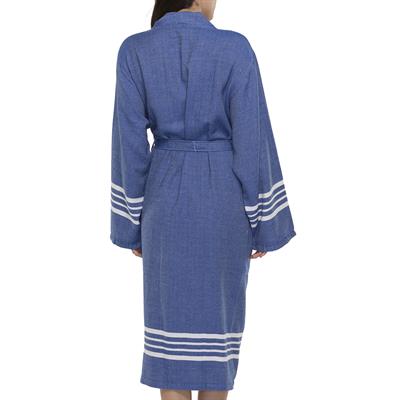 Krem Sultan Bathrobe Kimono Royal Blue