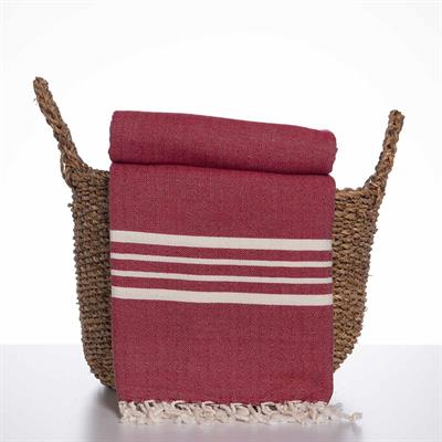 Krem Sultan XL Throw Bordeaux