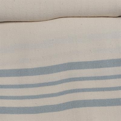 Krem Sultan XL Throw Natural - Light Blue