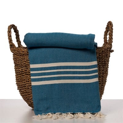 Krem Sultan XL Throw Petrol Blue