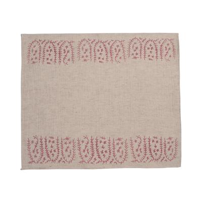 Tulip Napkin Natural - Dusty Rose