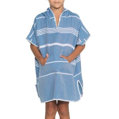 Leyla Kids Poncho Petrol Blue
