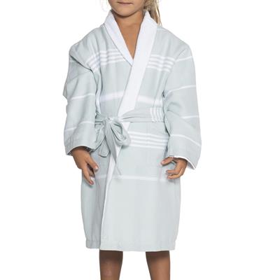 Leyla with Terry Lining Kids Bathrobe Mint Green