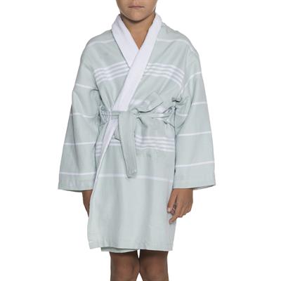 Leyla with Terry Lining Kids Bathrobe Mint Green