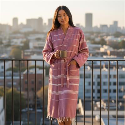 Leyla Bathrobe Kimono Light Purple