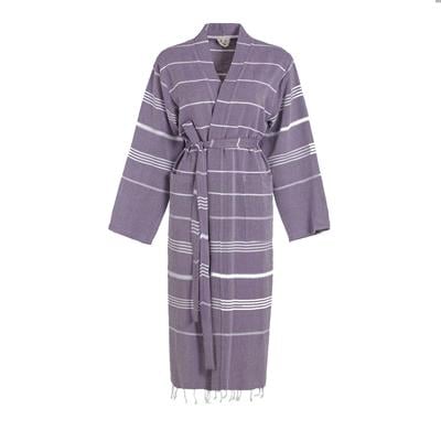 Leyla Bathrobe Kimono Dark Purple