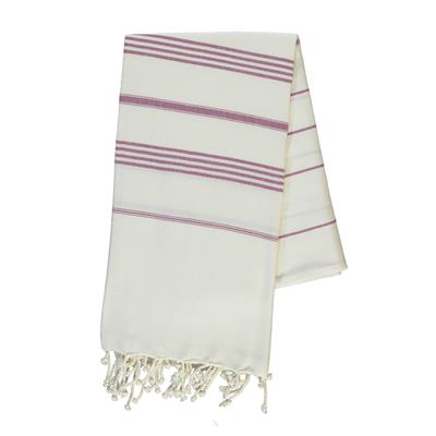 Leyla Peshtemal White - Light Purple