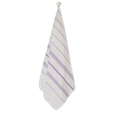 Leyla Peshtemal White - Dark Lilac
