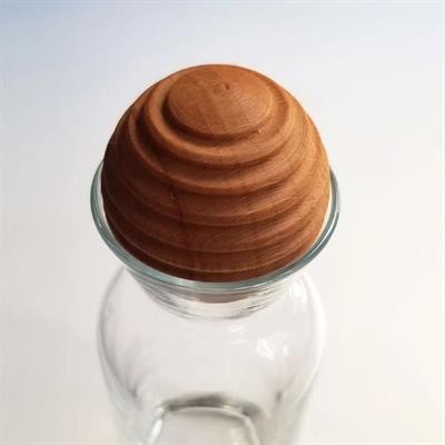 Solid Wood Latitude Sphere Karaf / Bottle / Jug Cover Home Accessories Natural